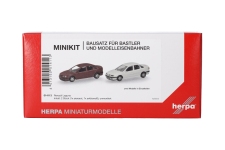 Herpa 014113 - H0 - Renault Laguna, rot/weiß (2 Stück) - Bausatz